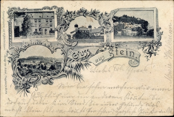 Postcard Stein near Nuremberg Middle Franconia, city views