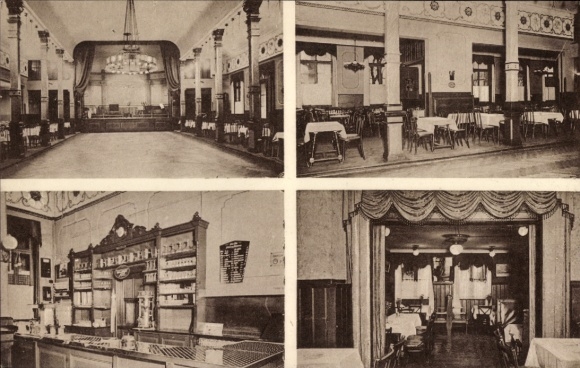 Postcard Hamburg Eimsbüttel Lokstedt, Club and Ball House Grenzhaus Hoheluft