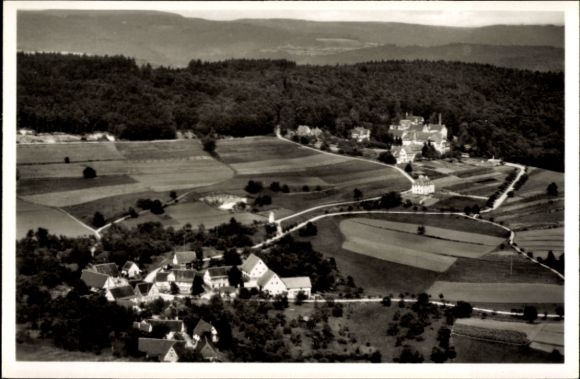 Postcard Gresgen Zell im Wiesental district Lörrach Baden Württemberg, aerial photograph