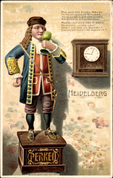 PC Heidelberg am Neckar, dwarf Perkeo, clock