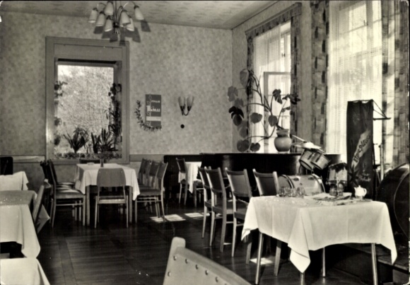 Ak Möser Jerichower Land, HOG Waldhotel Tannengrund, Ilseweg, Musikzimmer
