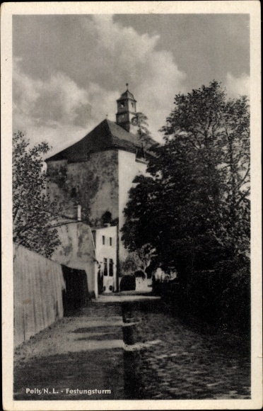 Postcard Peitz in der Niederlausitz, fortress tower