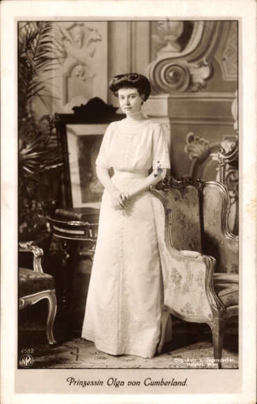 Ak Prinzessin Olga von Cumberland, Portrait