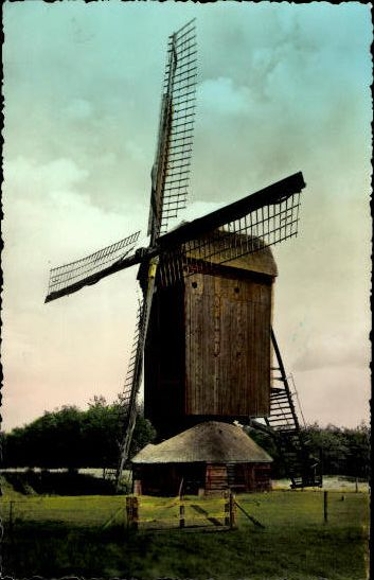 9 old PCs windmills Netherlands, various views
