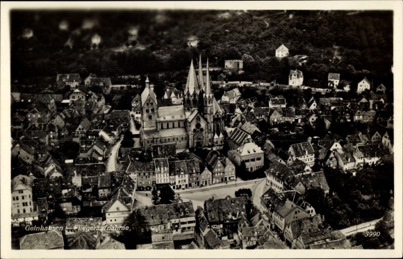 PC Gelnhausen in Hesse, long shot, aerial photo