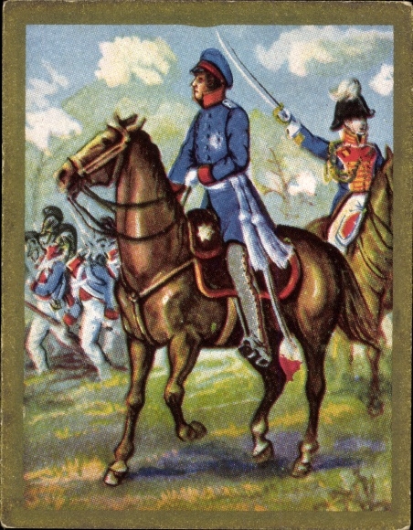 Sammelbild Alles für Deutschland Bild Nr. 190, Prinz Wilhelm bei Bar sur Aube 1814