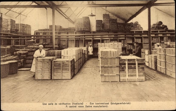 Ak Bruxelles Brüssel, Societe Anonyme Flandria, Filature, Ficellerie, Rue de Braband
