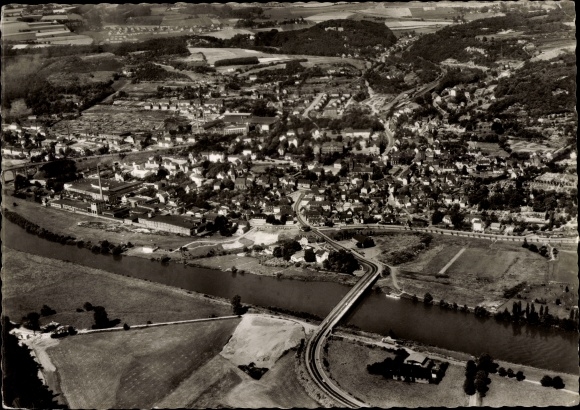Ansichtkaart Herdecke an der Ruhr, overzicht, luchtfoto