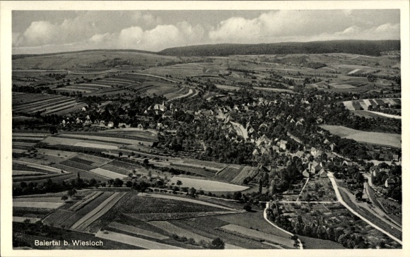 Ak Wiesloch in Baden, Fliegeraufnahme