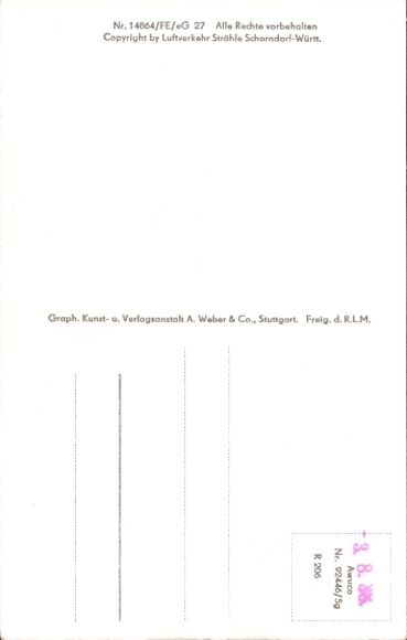 Postcard Marlen Kehl am Rhein, aerial photograph