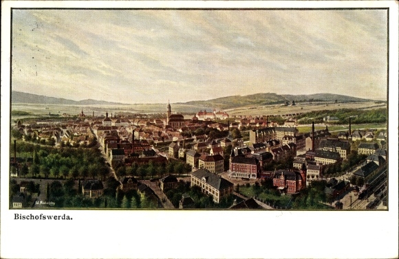 Artist PC Michalsky, Ad., Bischofswerda in Saxony, general view