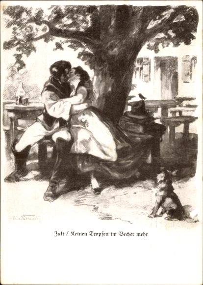 Studentika Artists' Picture Book The Year in the Commerslied, July, Corps Vandalia Munich, Destouchesstr. 2