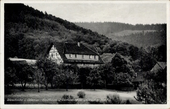 Postcard Weschnitz Fürth im Odenwald, Gasthaus-Fremdenheim Erbacher Hof