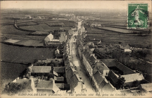 CPA Saint Pol de Léon Finistère, vue generale