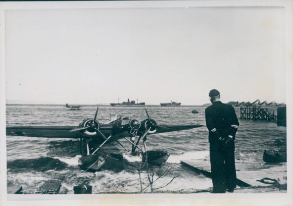 Photo Luftwaffe seaplane at a German air base in Norway, 1940