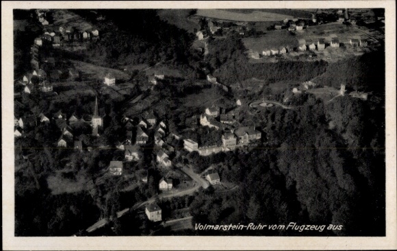 Postcard Volmarstein Wetter an der Ruhr, aerial photograph