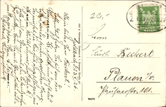 Postcard Goldbach Bischofswerda in the district of Bautzen, general view