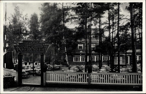 Postcard Dresden Nord Wilschdorf, Café Waldesruh, owner Max Schmiedgen