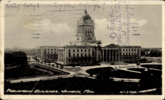 KP Winnipeg Manitoba Kanada, budynki parlamentu