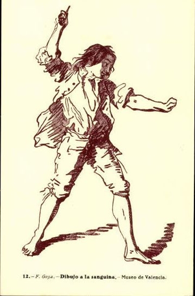 12 alte Ak Goya en Valencia, Zeichnungen, diverse Ansichten  