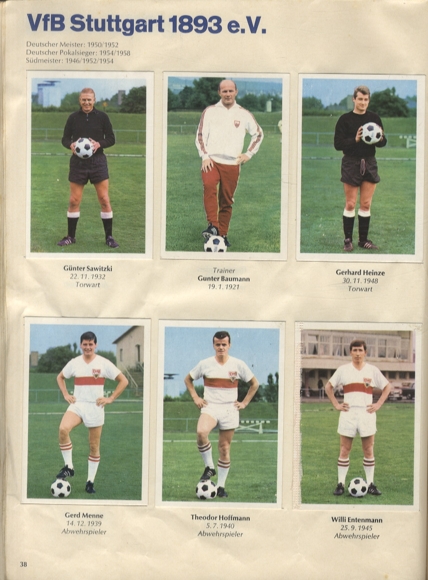 Bundesliga 1968/69 football pictures, Bergmann, 324 collectible pictures, 1969