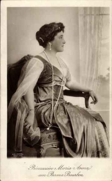 Ak Prinzessin Maria Anna von Parma-Bourbon