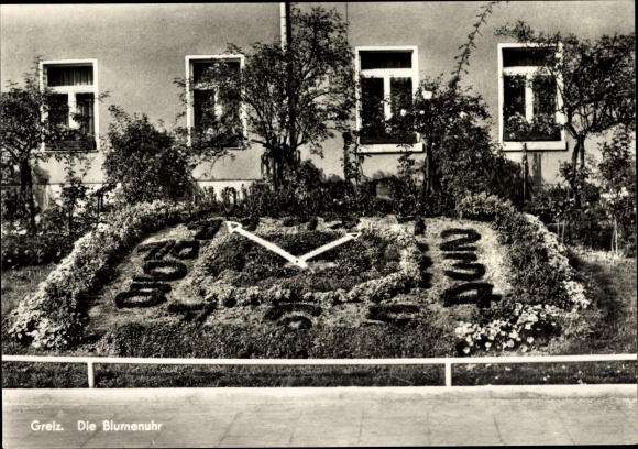 PC Greiz im Vogtland, flower clock