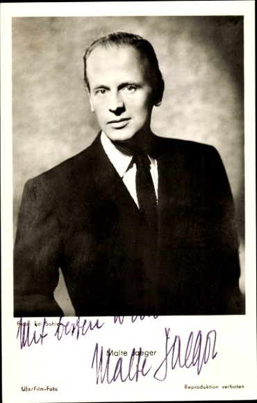 Ak Schauspieler Malte Jaeger, Autogramm