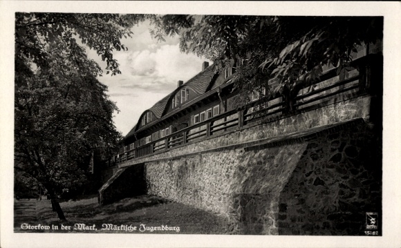 Postcard Storkow in der Mark, Märkische Jugendburg, Klinke No. 15182