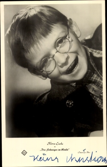 Ak Schauspieler Heinz Czeike, Portrait, Das Schweigen im Walde, Autogramm