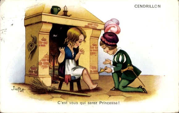 Artist Postcard Patt, Jim, Cendrillon, C'Est vous qui serez Princesse, Cinderella