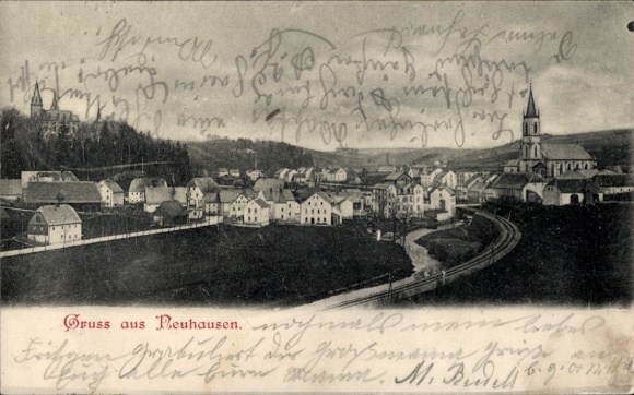 Ak Neuhausen im Erzgebirge, Gesamtansicht