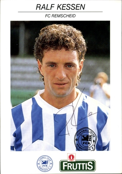Autograph card footballer Ralf Kessen, FC Remscheid, autograph