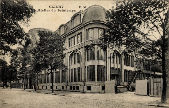 Postcard Clichy Hauts de Seine, Atelier du Printemps