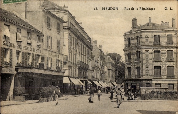 PC Meudon Hauts de Seine, Rue de la République, Salons 20250 Couvert, Historical buildings