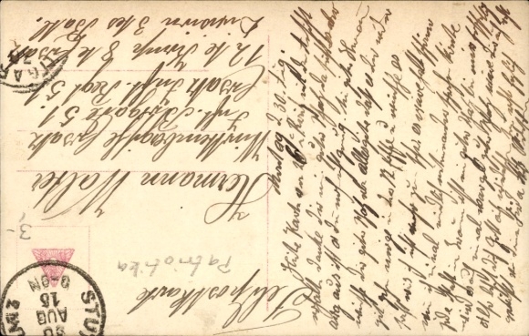 Postcard Serkowitz Radebeul Saxony, Cott Schüke in the Schilles War