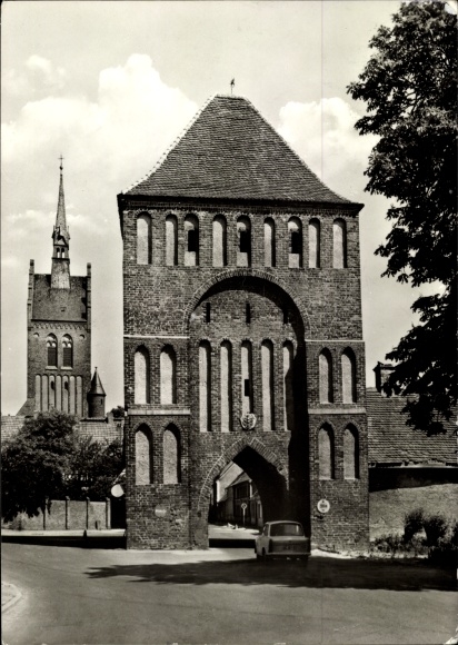 Postcard Stadt Usedom, Anklamer Tor