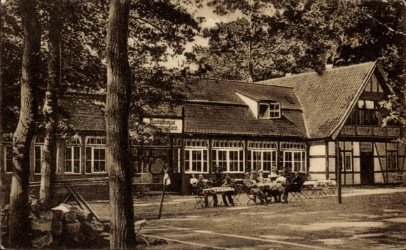 Postcard Liebenau an der Weser, forest restaurant, Kurhaus Schweizerlust