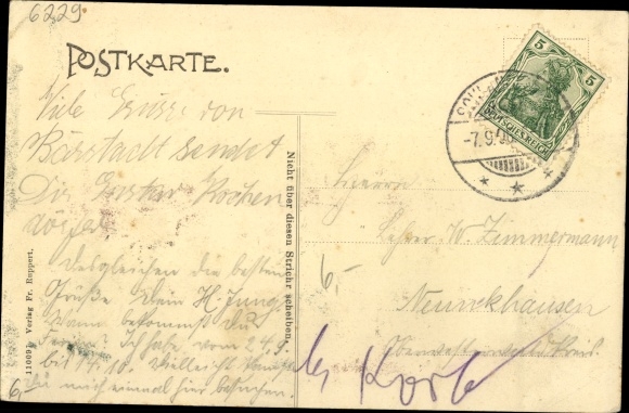 Postcard Schlangenbad in the Taunus Hesse, Panorama