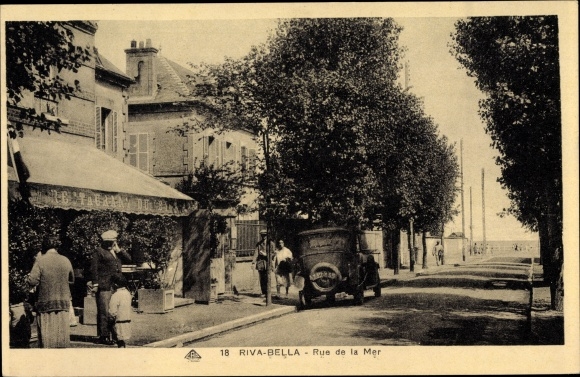 Postcard Riva Bella Calvados, Rue de la Mer