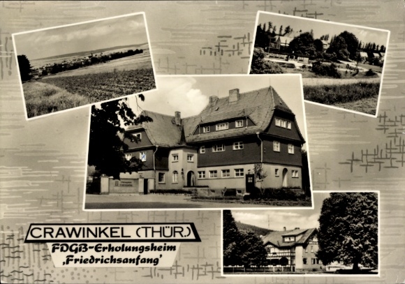 Ak Crawinkel Thür., FDGB Erholungsheim Friedrichsanfang