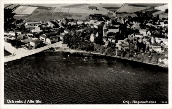 Ansichtkaart Altefähr op Rügen, luchtfoto