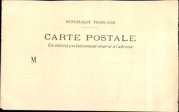 Postcard Mode de Paris 1840, Journal des Demoiselles, Rue Drouot, man and woman in coats
