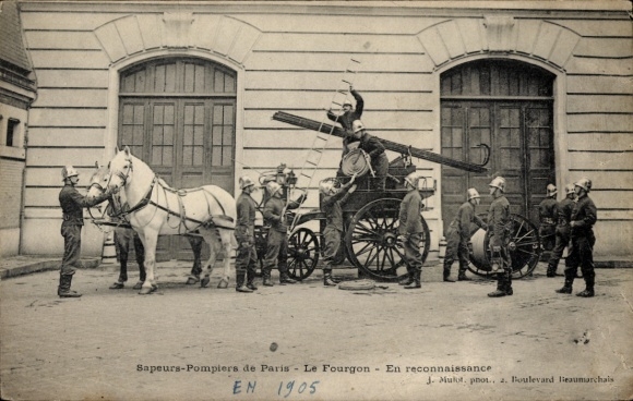 CPA Sapeurs-Pompiers de Paris, Fourgon, Reconnaissance