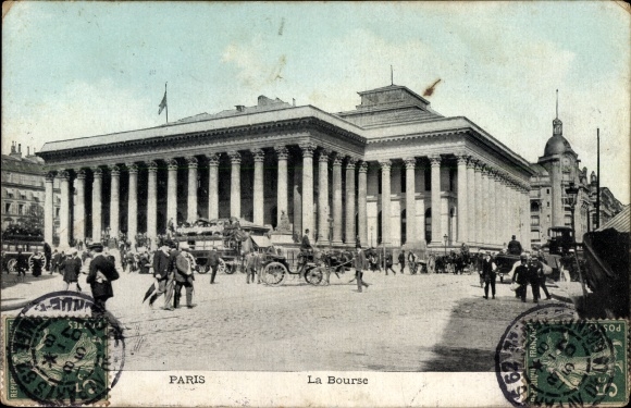 Ansichtkaart Parijs II, La Bourse