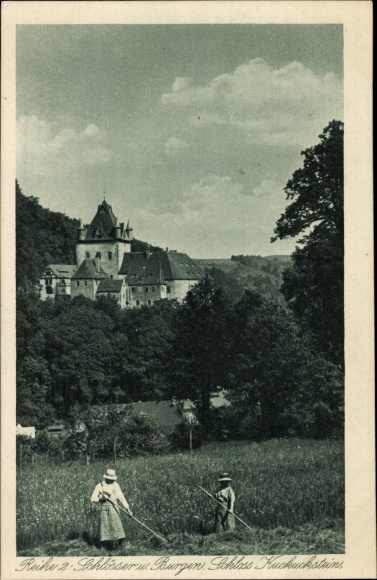 PC Kuckuckstein Liebstadt Saxony, Kuckuckstein Castle, hay harvest