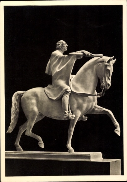 Postcard sculpture by Josef Thorak, The Royal Rider, HDK 552