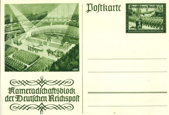 Ganzsachen Ak Kameradschaftsblock der Deutschen Reichspost, Leipzig, Reichsmesse, PP 9 C