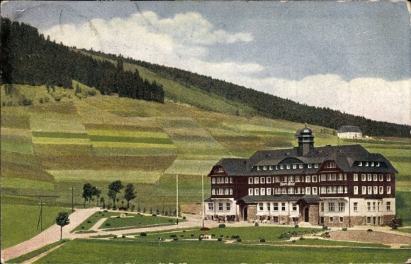 Ak Oberwiesenthal Erzgebirge, Sporthotel und Kurhaus