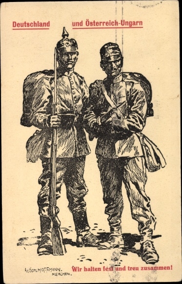 Artist PC Hoffmann, Anton, Brotherhood of Arms Germany and Austria, KuK soldier